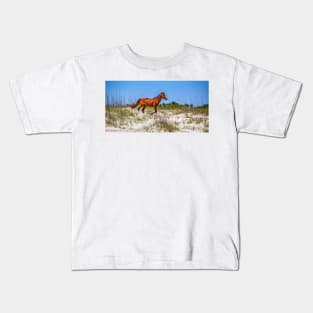 Wild Horses at Cumberland Island National Seashore Kids T-Shirt